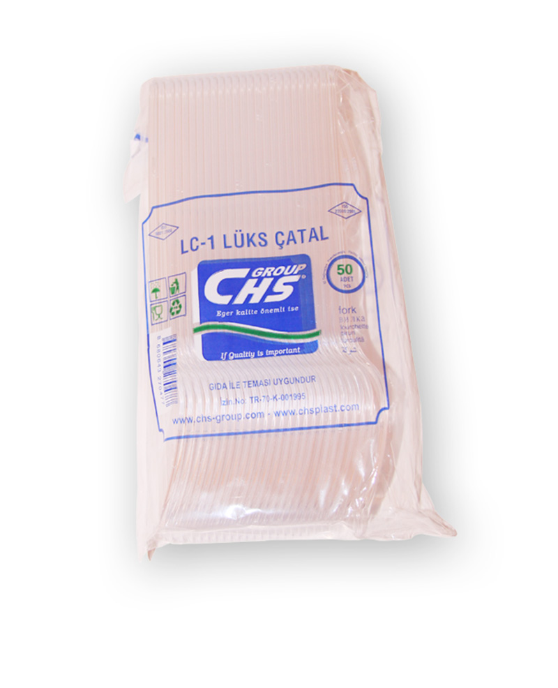 Lüks Plastik Çatal